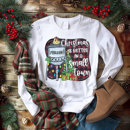 Long sleeve Small Town Christmas *choose town